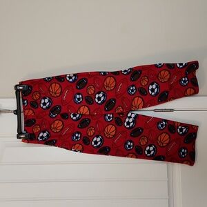 Boys Large (10/12) Red  Pajama Pants